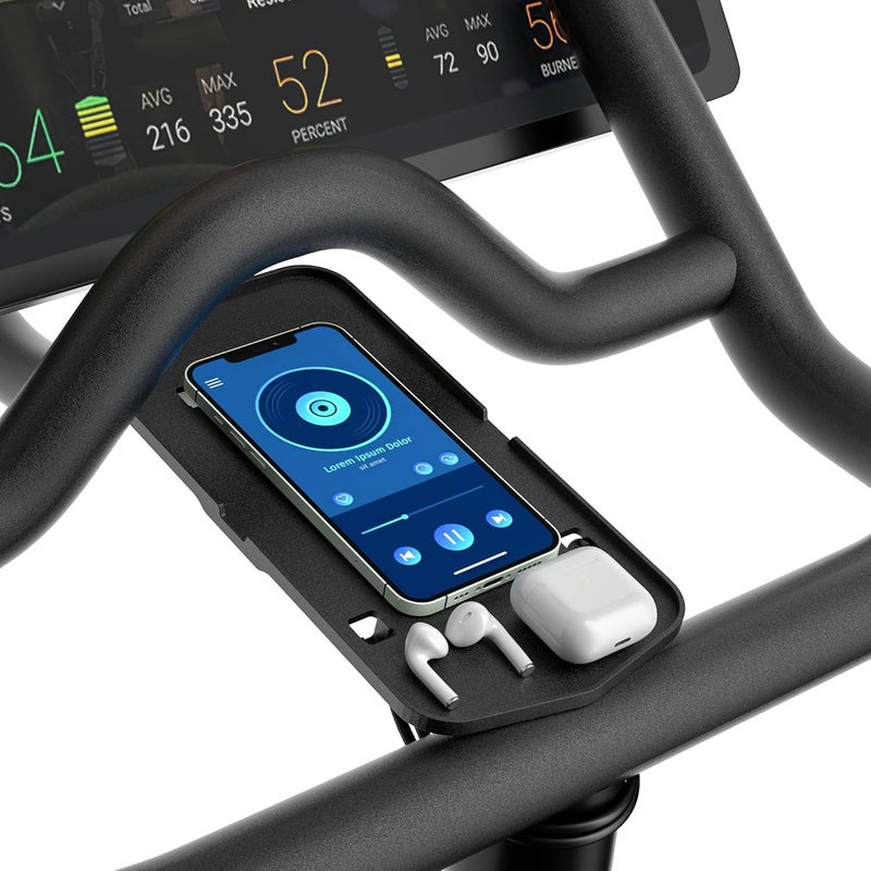 COOLWUFAN Phone Holder for Peloton Bike & Bike+ Accessories, Handlebar Stable Anti-Slippery Phone Mount, Fit for Most Phones - Image 1